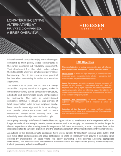 long-term incentive alternatives at private companies