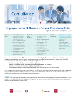 Employee Leaves of Absence &ndash; General