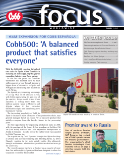 Cobb500: `A balanced product that satisfies everyone` - Cobb