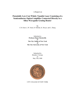 2. Need for a Low-Cost Widely Tunable Laser