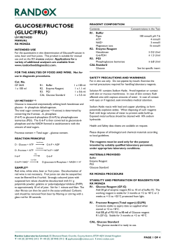 GF2635 Glucose/Fructose Manual/Rx monza