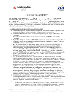 broker - carrier agreement