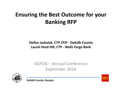 Ensuring the Best Outcome for your Banking RFP