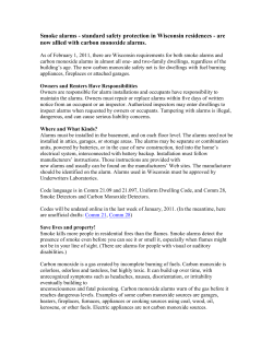 Smoke alarms - standard safety protection in Wisconsin residences