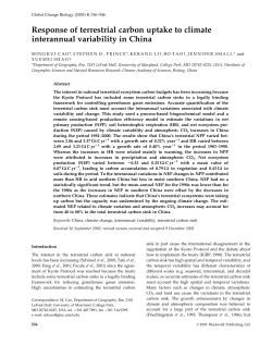 Response of terrestrial carbon uptake to climate interannual