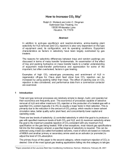 How to Increase CO2 Slip - Optimized Gas Treating, Inc.