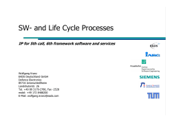 SW- and Life Cycle Processes