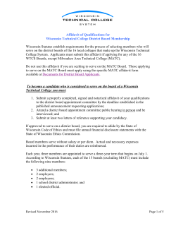 Application/Affidavit Instructions for