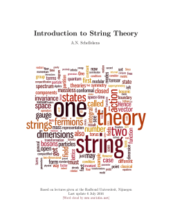 Introduction to String Theory