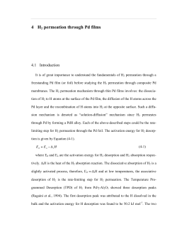4 H2 permeation through Pd films