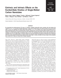 Extrinsic and Intrinsic Effects on the Excited