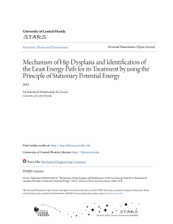 Mechanism of Hip Dysplasia and Identification of the Least Energy