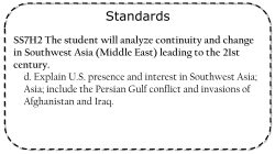 US Presence Southwest Asia in Persian Gulf