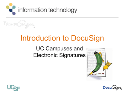 docusign uccsc 2
