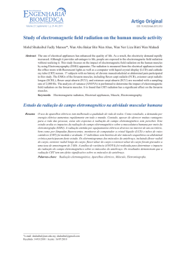 Study of electromagnetic field radiation on the human muscle activity