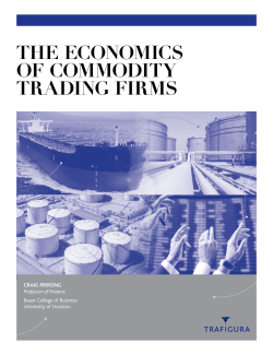 the economics of commodity trading firms