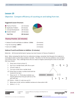 Grade 1 Mathematics Module 2, Topic B, Lesson 19