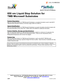 650 nm Liquid Stop Solution for TMB Microwell Substrates
