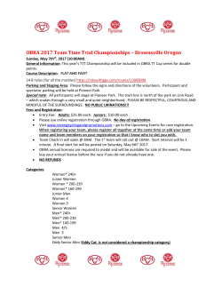 OBRA 2017 Team Time Trial Championships &ndash; Brownsville Oregon