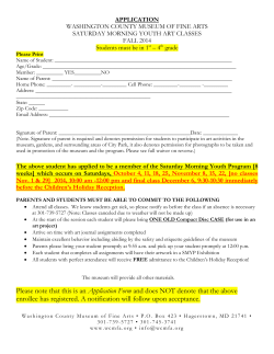 Please note that this is an Application Form and does NOT denote
