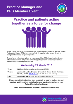 Practice Manager and PPG Member Event Practice and