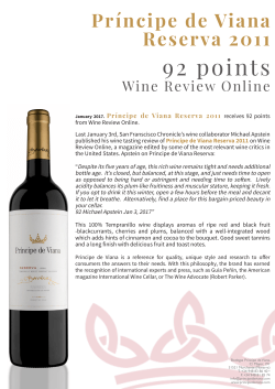 92 points - Bodegas Pr&iacute;ncipe de Viana
