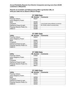 Annual Reliability Reports Maillog Numbers