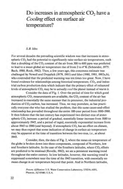 Do increases in Atmospheric CO2 have a Cooling Effect on