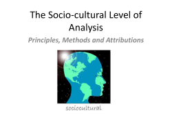 IB HL 2 Socio-cultural LOA Principles, Methods, Attributions