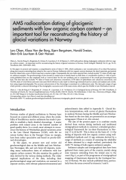 AMS radiocarbon dating of glacigenic sediments with low organic