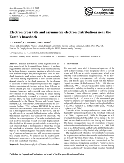 Electron cross talk and asymmetric electron distributions near the