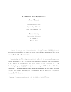K1 of twisted rings of polynomials Bernard Badzioch