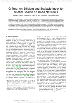 G-Tree: An Efficient and Scalable Index for Spatial