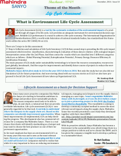 Life Cycle Assessment - Handbook for Product Social Impact