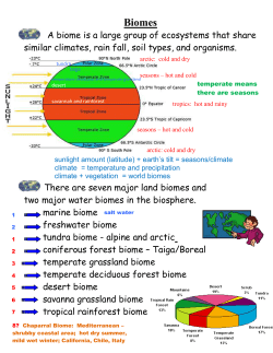 Biomes guided notes