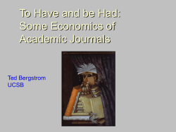 Electronic Journal Site Licenses: A Boon for Whom?