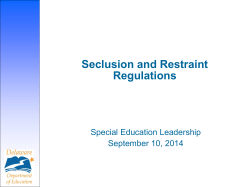 Special Education Leadership Presentation