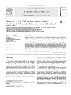 A cognitive system for fault prognosis in power transformers