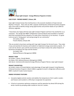 Cape Light Compact - Energy Efficiency Programs in Action