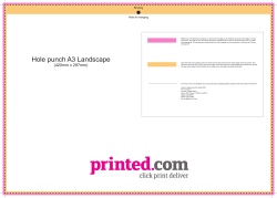 Hole punch A3 Landscape