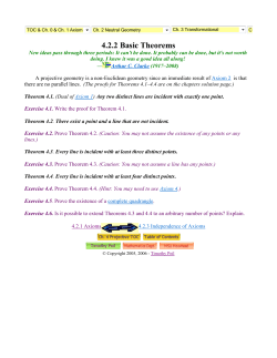 4.2.2 Basic Theorems