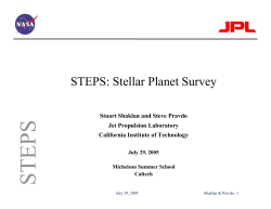 STEPS: Stellar Planet Survey - NExScI