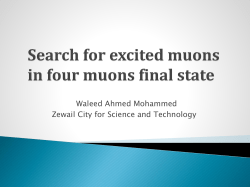 Search for excited muons in four muons final state