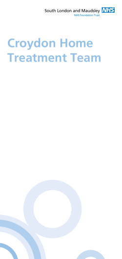 Croydon Home Treatment Team - South London and Maudsley NHS