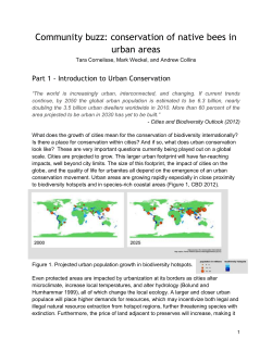 Urban Ecology Module- Student version