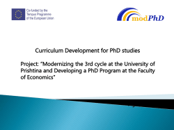 MODPhD_Project Presentation_Curriculum Development