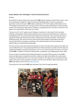 Newest Robotics Team Takes Region 7 Board of Education By