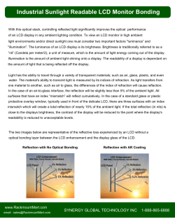 Industrial Sunlight Readable LCD Monitor Bonding