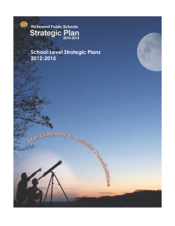 School-Level Strategic Plans 2012-2015