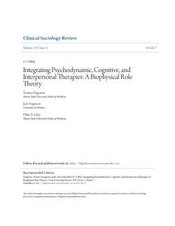 Integrating Psychodynamic, Cognitive, and Interpersonal Therapies